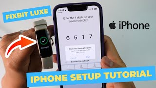 How to setup Fitbit Luxe with iPhone full setup tutorial [upl. by Inram719]