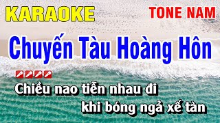 Karaoke Chuyến Tàu Hoàng Hôn Tone Nam  Cm  Nhạc Sống  Nguyễn Linh [upl. by Husch]