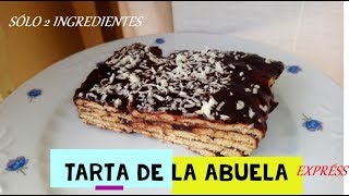 Tarta de la abuela  EXPRÉSS  sólo DOS ingredientes  DELICIOSA [upl. by Jordison]