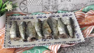 Простой  дешевый быстрый и очень вкусный рецепт Сардин в духовке Sardinas al horno [upl. by Blancha]