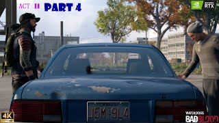 Watch Dogs Bad Blood Part 4 BAIT Gameplay Walkthrough 4K Ultra Settings PC [upl. by Jodie798]