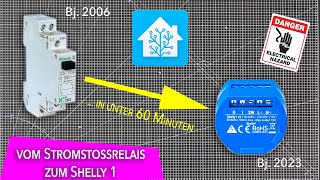 Taststeuerung  vom ELTAKO zum Shelly 1 homeassistant shelly [upl. by Anawahs]