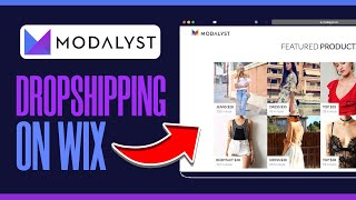 Modalyst Dropshipping On Wix  How To Use Modalyst With Wix 2024 [upl. by Truelove544]