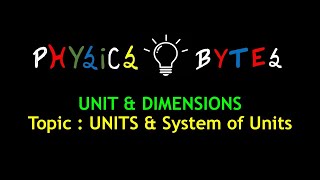 System of unit SI  cgs  fps  NCERT  JEE  NEET [upl. by Persson]