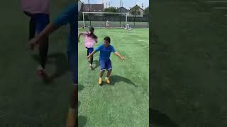 Ma sœur est devenu trop forte au foot ronaldo football foot mbappe [upl. by Farrish]