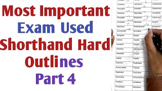 most important shorthand difficult legal examination routine words I part 4 I live dictations [upl. by Phyllis]