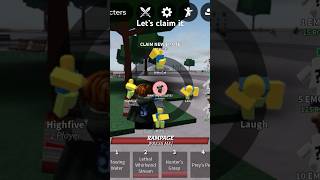 I got a new Emote in roblox strongestbattlegrounds robloxedit robloxthestrongestbattlegrounds [upl. by Eronel572]