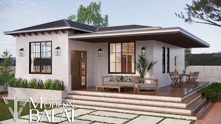 Simple and Elegant Modern Bungalow House Design  2Bedroom [upl. by Calvert844]