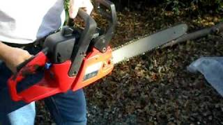 Craftsman 42cc Chainsaw  homeowner test cut [upl. by Willamina]