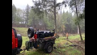 Overlanding in an Upper Peninsula Forest with my M416 Trailer [upl. by Ettigirb444]