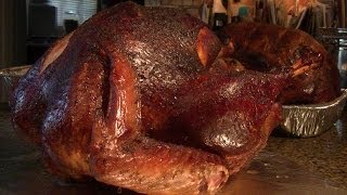 Smoked Turkey  AppleCherryPear Wood amp Bourbon Smoked [upl. by Meluhs]