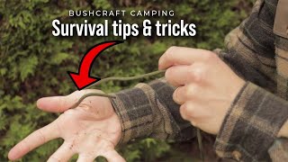 bushcraft camping survival tips amp tricks hunting survival camping [upl. by Nerret]