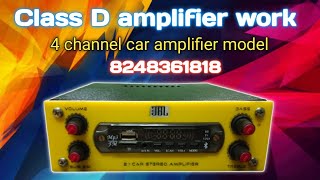 Class D 4 channel car amplifier work [upl. by Suhpesoj]