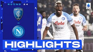 EmpoliNapoli 02  Osimhen seals Napoli’s 8th consecutive win Goals amp Highlights  Serie A 202223 [upl. by Aleakim]