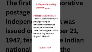 Independence Days Unknown Facts India knowledge gk [upl. by Ylek855]