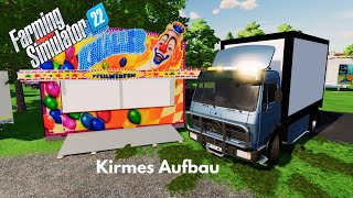 LS22 Kirmes Aufbau mit Reichlich Fahrgeschäften [upl. by Dearborn]