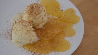 Ricetta dessert con mele gelato con cuori di mela caramellati [upl. by Eidna]