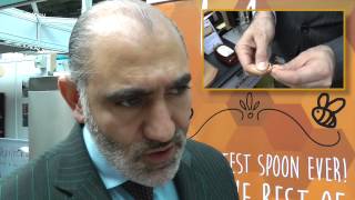 Ismail Cuneyt Oktay demonstrates the Balgo Honey Spoon [upl. by Naasar245]