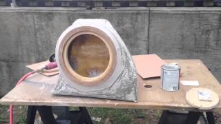 Fiat 500 Abarth Custom Subwoofer Box fiberglass [upl. by Rehpatsirhc574]