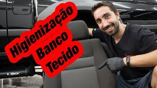 Como Limpar e Higienizar bancos em tecido Higienização [upl. by Inami]