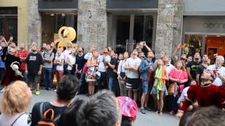 Experience the flag processions before the horse race Il Palio [upl. by Itnahsa]