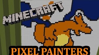 Minecraft  Kemi amp Pokémon  Pixel Painters Minigame på Svenska med figgehn amp Whippit [upl. by Linette]