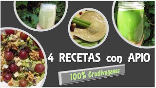 4 RECETAS CON APIO  RECETAS CRUDIVEGANAS [upl. by Groves19]