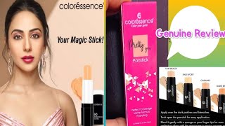 Coloressence Makeup Panstick Review  Demo In Hindi  Affordable Makeup Concealer In India [upl. by Rosenquist693]