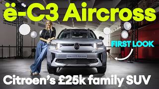 FIRST LOOK New Citroen eC3 Aircross Is this £25k family SUV a winner  Electrifying [upl. by Shoshana]