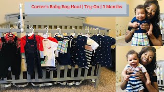 Carter’s Baby Boy Haul  TryOn  3 Months [upl. by Dee]