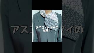 《日本で1番わかりやすい》エルメススカーフ★簡単で華やかな巻き方★アスコットタイshortsscarffashion Hermès [upl. by Sheehan]