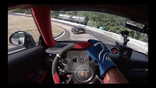 1M€ of PORSCHE GT2 RS MR are playing together on nurburgring [upl. by Llenyt]