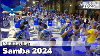 Portela 2024 ao vivo  Minidesfile na Cidade do Samba MD24 [upl. by Feirahs]