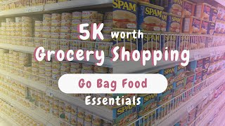 5K Grocery Vlog PH  Grocery Shopping on a Budget  Emergency Bag  Prepping  Go Bag  Part 1 [upl. by Allana]