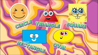 🎶Shapes Song  Kids Songs and Videos  Learn Shapes Circle Square Triangle Rectangle 🎶 [upl. by Yliram]