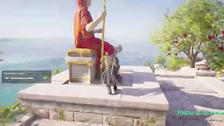 AC Odyssey Sacred Statue of Hera Samos Island Sync 436 [upl. by Atnahsa]