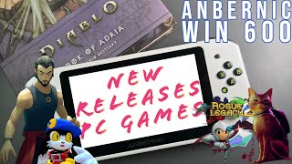 2022 PC Game Releases  Anbernic Win600 Testing Games [upl. by Adnilrem149]