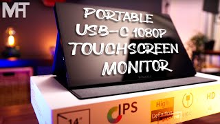 WIMAXIT 14 Inch USBC Touch Portable Monitor  Mobile Workstation [upl. by Nnawaj]