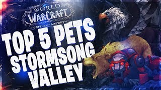 TOP 5 quotRAREquot HUNTER PETS IN STORMSONG VALLEY BATTLE FOR AZEROTH 8 0 [upl. by Parthinia994]