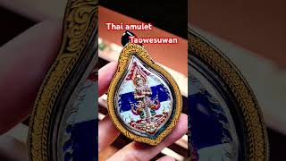 Thai amulet Taowesuwan protection charm  bring wealth thaiamulet taowesuwan wealth protection [upl. by Nnayar]