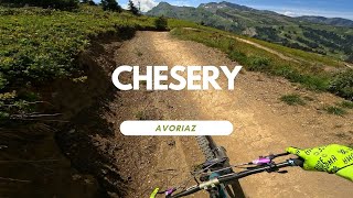 Chesery Flow Line Bikepark Avoriaz France 🇫🇷 Portes Du Soleil Full Run POV RAW [upl. by Middendorf]