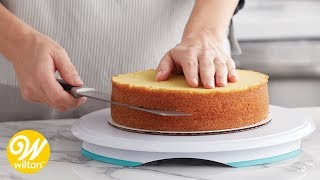 How to Level and Torte a Cake  Wilton [upl. by Ettevram]