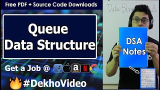 Queue Data Structure in Hindi [upl. by Eladnar990]