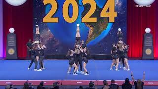 Cheer Athletics Charlotte KingCats  Semifinals The 2024 Cheerleading Worlds WITH SOUND [upl. by Ezequiel]