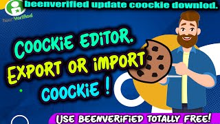 what are cookies cookie editor extension how to export cookie beenverified cookies how to import coo [upl. by Sueddaht]