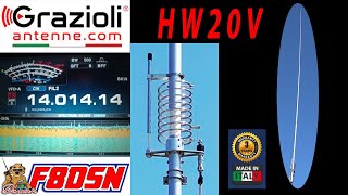 HW20V antenne 14MHz verticale GRAZIOLI pourtoi radioamateur hamradio [upl. by Bellanca]