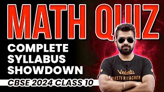 Complete Syllabus Showdown Math Quiz  Class 10  CBSE 2024🔥 Shimon Sir [upl. by Nashbar]