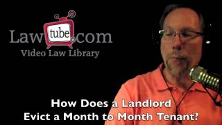 How does landlord evict tenant on a month to month lease [upl. by Ahter]