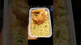 Fried rice with peppered chicken🍚🍗food rice friedrice cooking chicken foodshorts abnamdelish [upl. by Sura583]