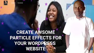 How to add Particlesjs to wordpress website [upl. by Annaerb]